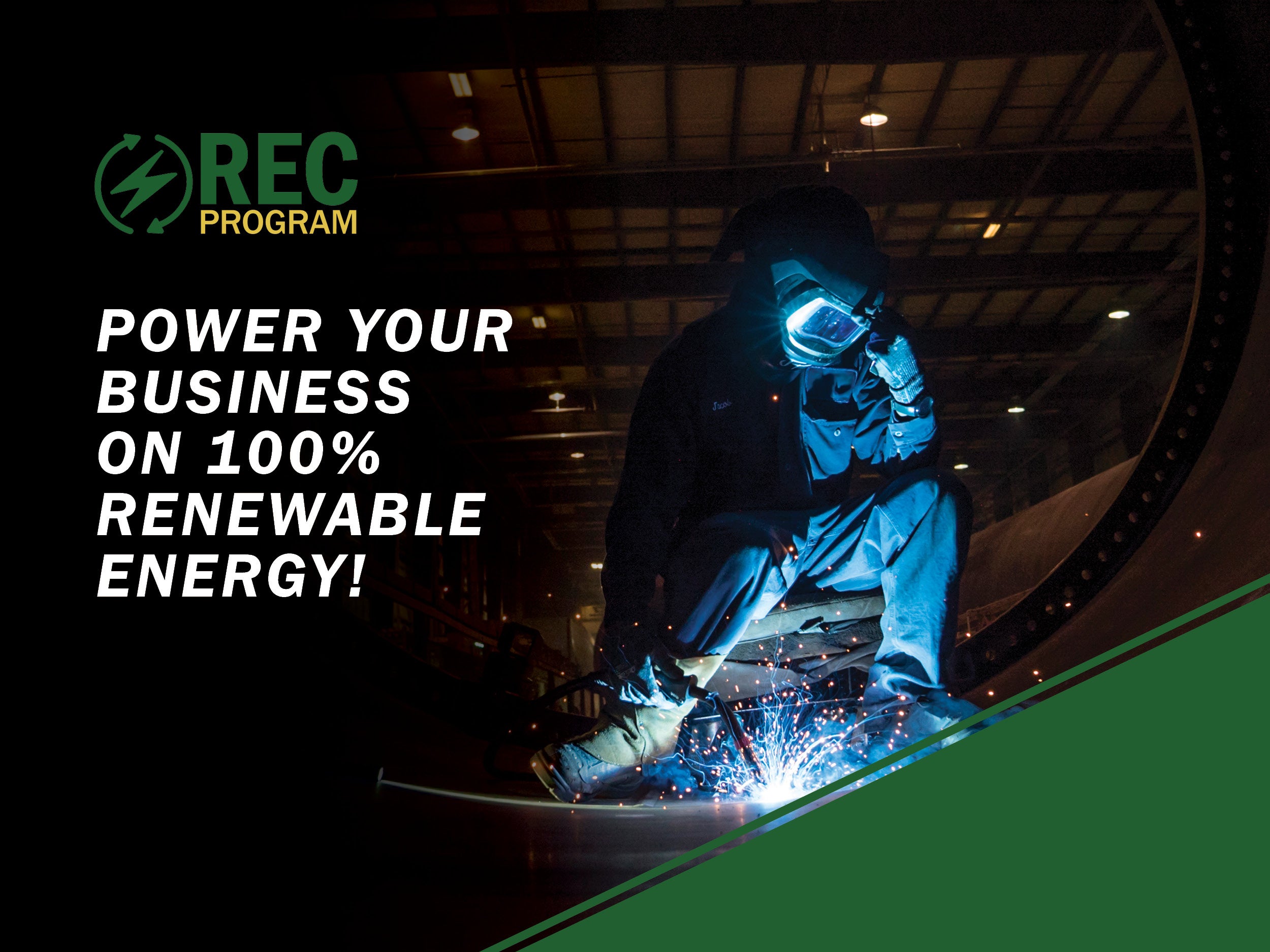 Power your business on 100% Renewable Energy!