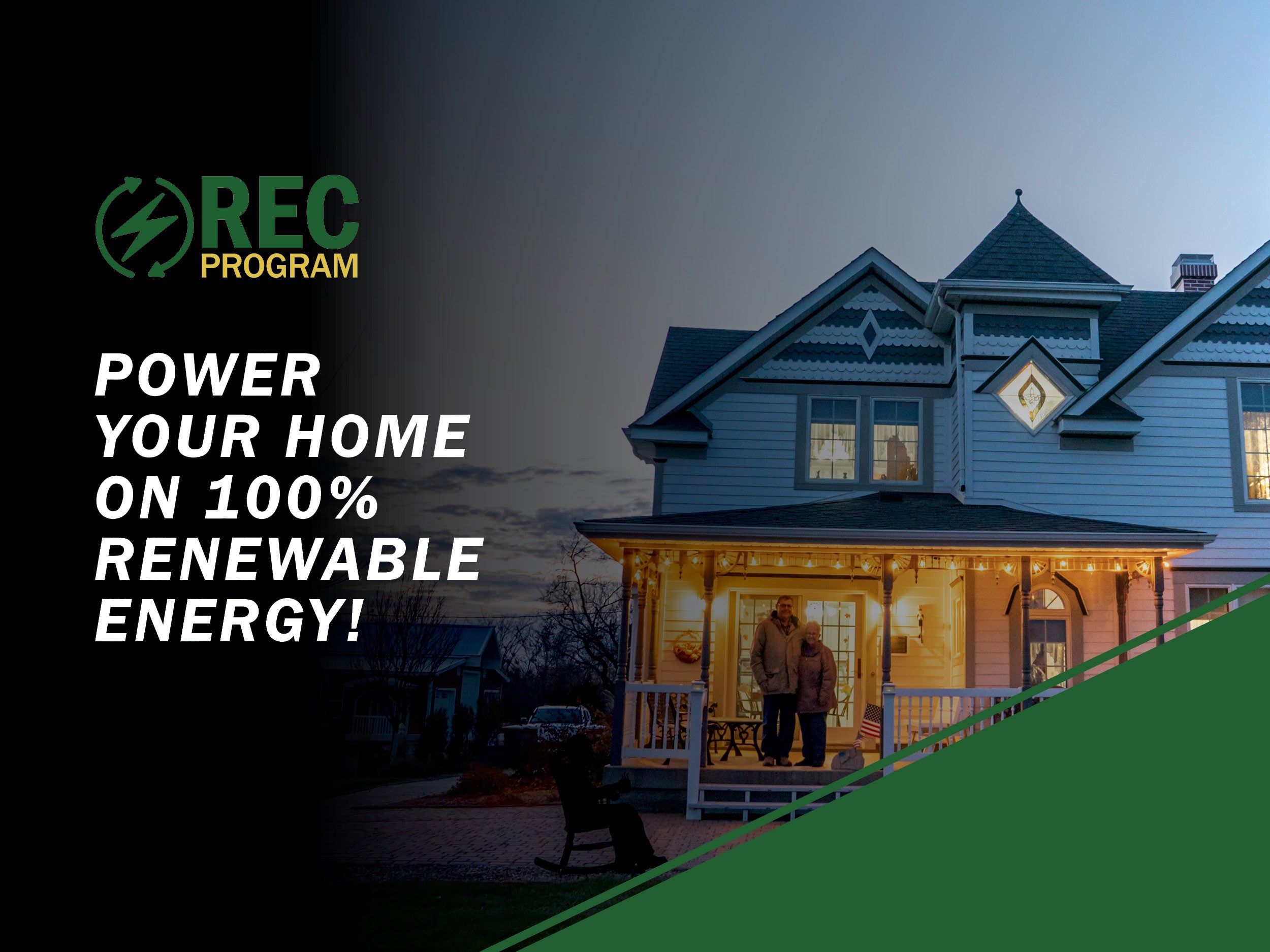 Power your home on 100% Renewable Energy!